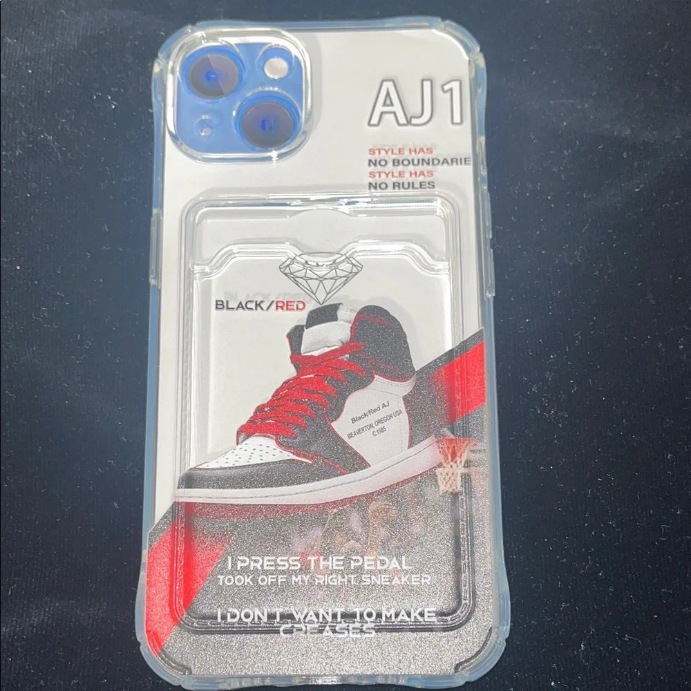 Black and Red Cell Phone Case